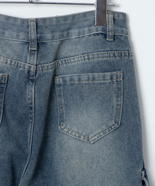 Figments(フィグメンツ)の「マルチカーゴデニムパンツ(デニムパンツ・レディース・インディゴブルー・LARGE/MEDIUM)」の8枚目の写真