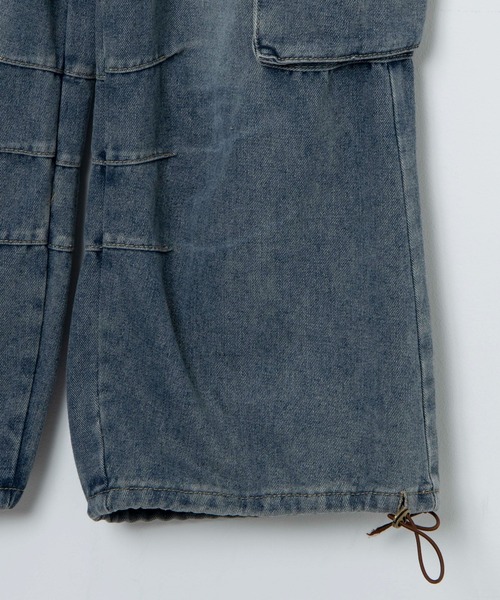 Figments(フィグメンツ)の「マルチカーゴデニムパンツ(デニムパンツ・レディース・インディゴブルー・LARGE/MEDIUM)」の11枚目の写真