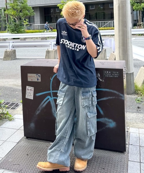 Figments(フィグメンツ)の「マルチカーゴデニムパンツ(デニムパンツ・レディース・インディゴブルー・LARGE/MEDIUM)」の17枚目の写真