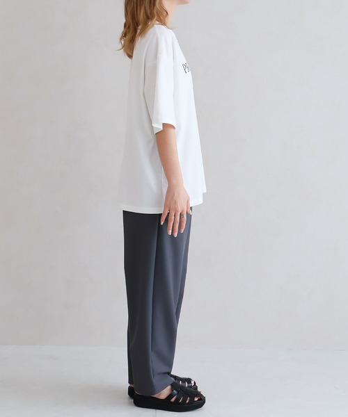 Social GIRL(ソーシャルガール)の「接触冷感ETOILEロゴTシャツ(Tシャツ/カットソー・レディース・ブラック/オフホワイト/キャメル/グレイッシュベージュ・M)」の13枚目の写真