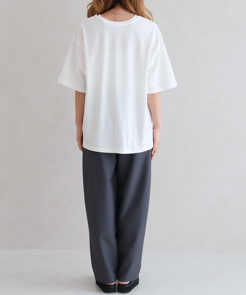 Social GIRL(ソーシャルガール)の「接触冷感ETOILEロゴTシャツ(Tシャツ/カットソー・レディース・ブラック/オフホワイト/キャメル/グレイッシュベージュ・M)」の15枚目の写真