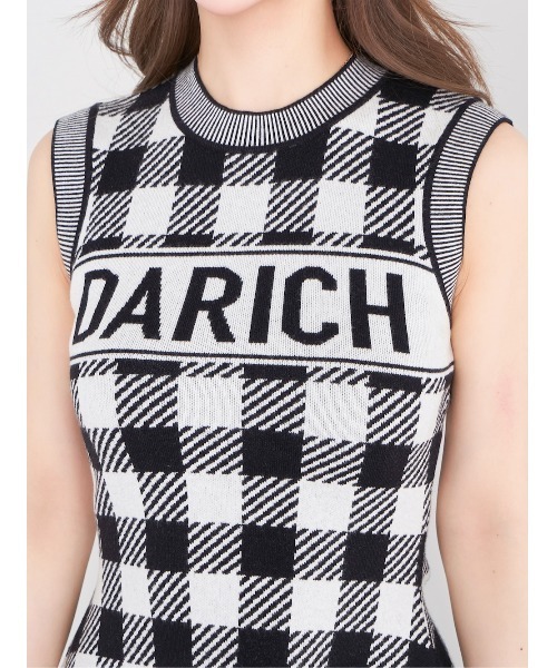 【即日発送】 Darich ダーリッチ ギンガムチェックフレアミニワンピース Darich ダーリッチ ギンガムチェックフレアミニワンピース BLK