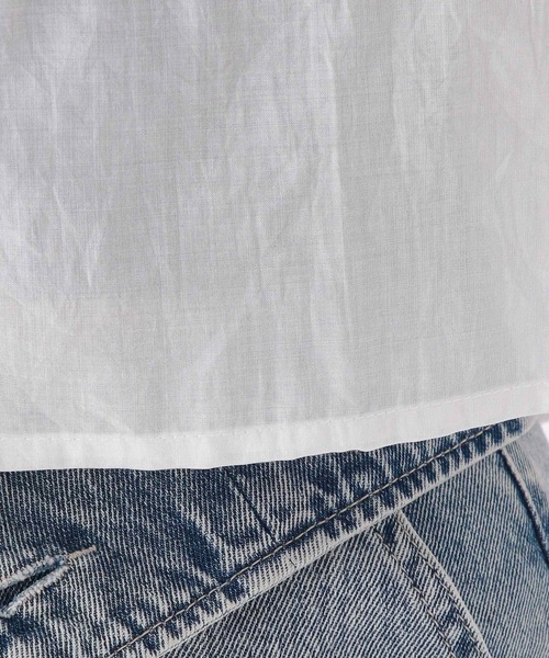 repipi armario（レピピ アルマリオ）の「【接触冷感】スパンボイルショートシャツ（シャツ/ブラウス・キッズ・コーラル/ホワイト/サックスブルー/ライム・LARGE/MEDIUM/SMALL）」の16枚目の写真