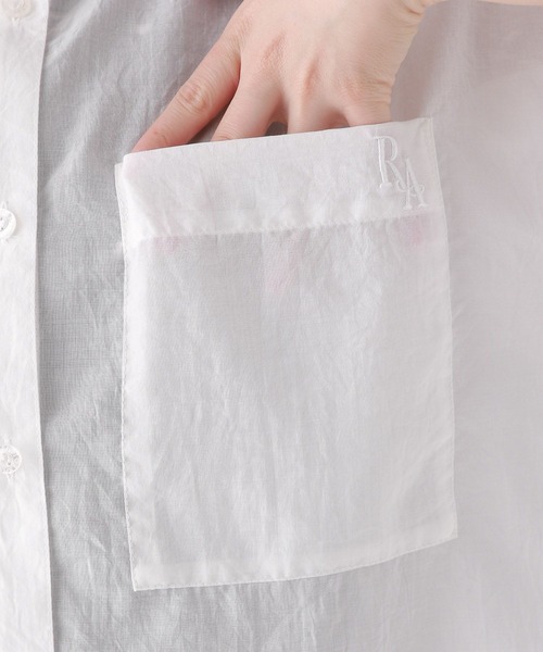 repipi armario（レピピ アルマリオ）の「【接触冷感】スパンボイルショートシャツ（シャツ/ブラウス・キッズ・コーラル/ホワイト/サックスブルー/ライム・LARGE/MEDIUM/SMALL）」の17枚目の写真