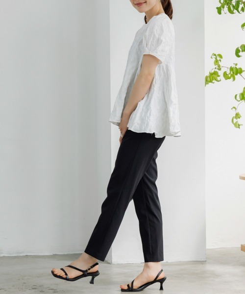 Sono（ソーノ）の「【新作 8/5発売】【SONO/ソーノ】【SONO NAVY/ソーノネイビー】DRY POPLIN ﾏﾙﾁﾊﾟﾝﾂ（その他パンツ・レディース・ブラック/ネイビー・1/2/L1/L2）」の4枚目の写真