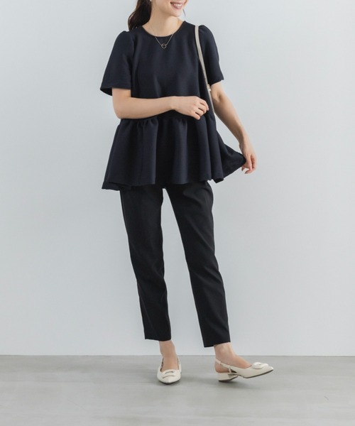 Sono（ソーノ）の「【新作 8/5発売】【SONO/ソーノ】【SONO NAVY/ソーノネイビー】DRY POPLIN ﾏﾙﾁﾊﾟﾝﾂ（その他パンツ・レディース・ブラック/ネイビー・1/2/L1/L2）」の6枚目の写真