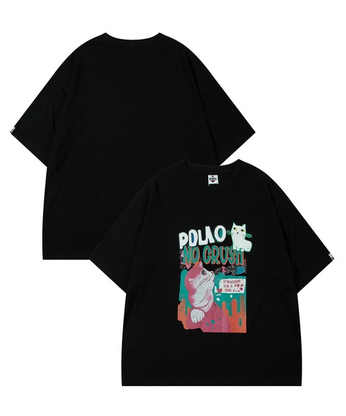 HOOK(フック)の「HOOK -original- 「NO CRUSH」Y2Kプリント半袖TEE (SS) (LR)(Tシャツ/カットソー・メンズ・R/F/E/I/H/G/Q/P/O/N/M/L/J/A/B/C/D・L/M/XL)」の5枚目の写真