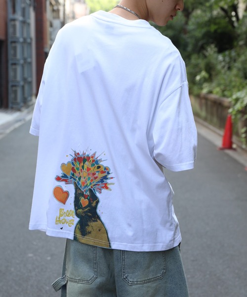 HOOK(フック)の「HOOK -original- 「NO CRUSH」Y2Kプリント半袖TEE (SS) (LR)(Tシャツ/カットソー・メンズ・R/F/E/I/H/G/Q/P/O/N/M/L/J/A/B/C/D・L/M/XL)」の9枚目の写真