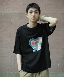 HOOK | HOOK -original- 「NO CRUSH」Y2Kプリント半袖TEE (SS) (LR)(Tシャツ/カットソー)