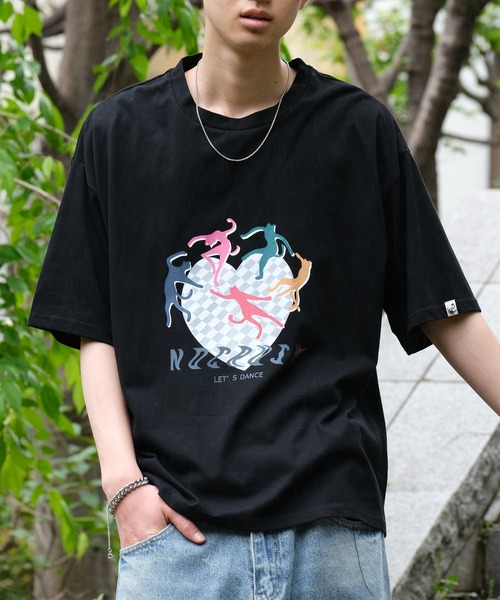 HOOK(フック)の「HOOK -original- 「NO CRUSH」Y2Kプリント半袖TEE (SS) (LR)(Tシャツ/カットソー・メンズ・R/F/E/I/H/G/Q/P/O/N/M/L/J/A/B/C/D・L/M/XL)」の11枚目の写真
