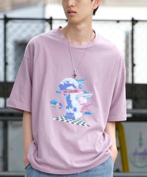 HOOK(フック)の「HOOK -original- 「NO CRUSH」Y2Kプリント半袖TEE (SS) (LR)(Tシャツ/カットソー・メンズ・R/F/E/I/H/G/Q/P/O/N/M/L/J/A/B/C/D・L/M/XL)」の12枚目の写真