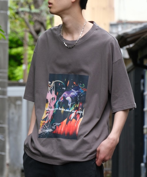 HOOK(フック)の「HOOK -original- 「NO CRUSH」Y2Kプリント半袖TEE (SS) (LR)(Tシャツ/カットソー・メンズ・R/F/E/I/H/G/Q/P/O/N/M/L/J/A/B/C/D・L/M/XL)」の14枚目の写真