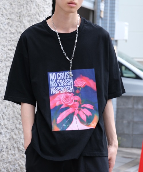 HOOK(フック)の「HOOK -original- 「NO CRUSH」Y2Kプリント半袖TEE (SS) (LR)(Tシャツ/カットソー・メンズ・R/F/E/I/H/G/Q/P/O/N/M/L/J/A/B/C/D・L/M/XL)」の17枚目の写真