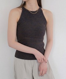 Reurie' | 【7色展開|HIT ITEM!|ZOZO限定カラー登場!】アメリカンスリーブメランジニット / アメスリニット ホルターネック メランジニット ノースリーブ キャミソール 大人カジュアル ヘルシー シンプル モード 韓国(タンクトップ)