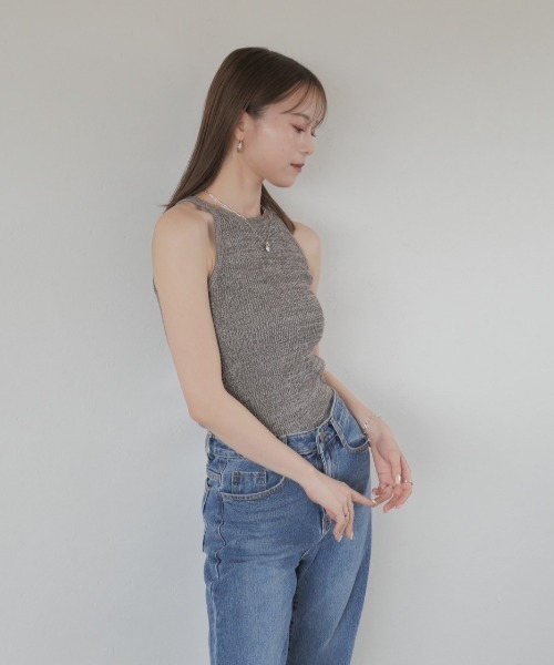 セール】【HIT ITEM!】アメリカンスリーブメランジニット