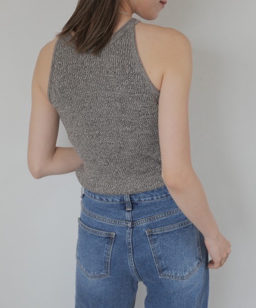 セール】【HIT ITEM!】アメリカンスリーブメランジニット