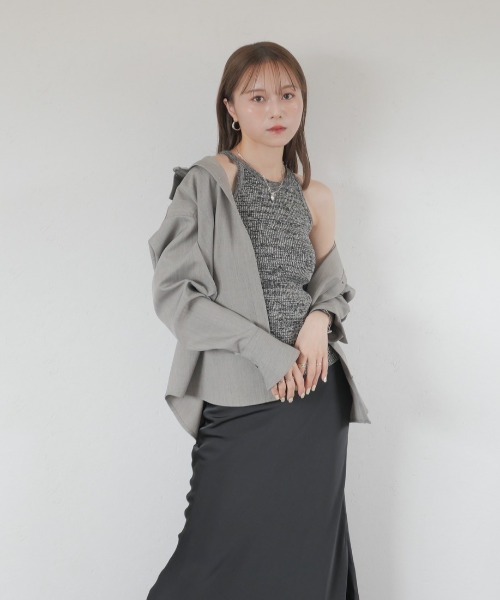 セール】【HIT ITEM!】アメリカンスリーブメランジニット