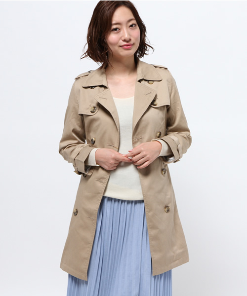 one after another NICE CLAUP(ワンアフターアナザーナイスクラップ)の「【ナイスクラップ】トレンチコート(トレンチコート・レディース・ベージュ/ベージュ系その他/カーキ・LARGE/MEDIUM)」の18枚目の写真