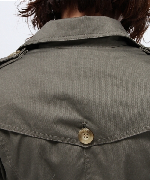 one after another NICE CLAUP(ワンアフターアナザーナイスクラップ)の「【ナイスクラップ】トレンチコート(トレンチコート・レディース・ベージュ/ベージュ系その他/カーキ・LARGE/MEDIUM)」の8枚目の写真