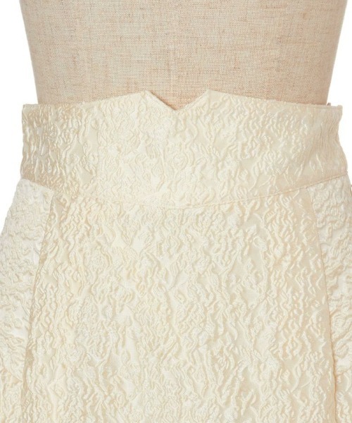 an another angelus(アンアナザーアンジェラス)の「ふくれジャガードサイドタックスカート/ananotherangelus(スカート・レディース・クリーム/ミント・FREE)」の10枚目の写真