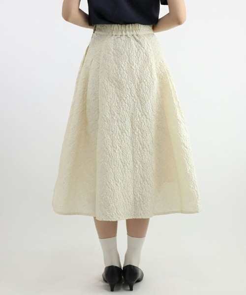 an another angelus(アンアナザーアンジェラス)の「ふくれジャガードサイドタックスカート/ananotherangelus(スカート・レディース・クリーム/ミント・FREE)」の9枚目の写真