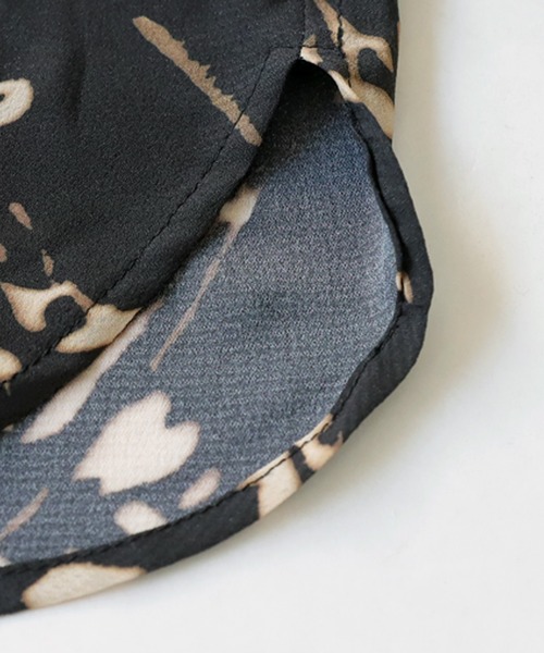 antiqua(アンティカ)の「シアーデザインシャツ(シャツ/ブラウス・レディース・ブラック・ONESIZE)」の5枚目の写真