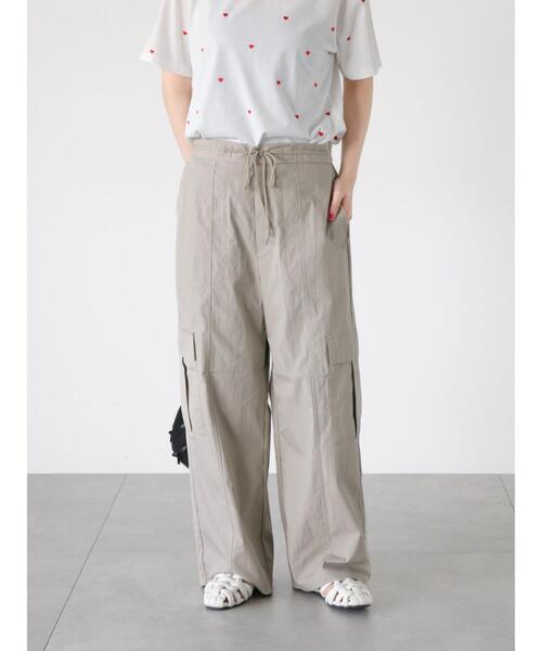 Lugnoncure（ルノンキュール）の「綿ナイロンカーゴパンツ（その他パンツ・レディース・カーキ/ブラック/オフホワイト・F）」の3枚目の写真