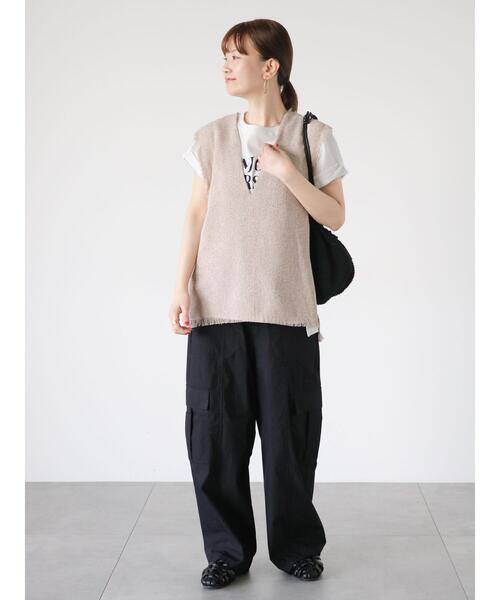 Lugnoncure（ルノンキュール）の「綿ナイロンカーゴパンツ（その他パンツ・レディース・カーキ/ブラック/オフホワイト・F）」の22枚目の写真