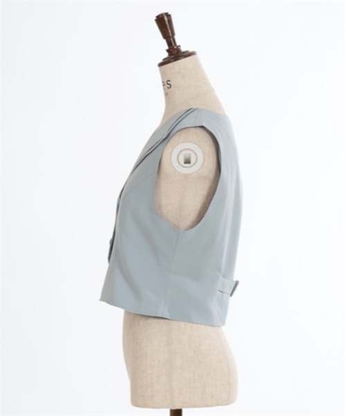 axes femme（アクシーズファム）の「クラシックショートベスト（ベスト・レディース・グレー/ネイビー/ブラック・FREE）」の7枚目の写真