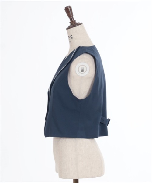 axes femme（アクシーズファム）の「クラシックショートベスト（ベスト・レディース・グレー/ネイビー/ブラック・FREE）」の16枚目の写真