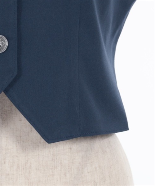 axes femme（アクシーズファム）の「クラシックショートベスト（ベスト・レディース・グレー/ネイビー/ブラック・FREE）」の19枚目の写真