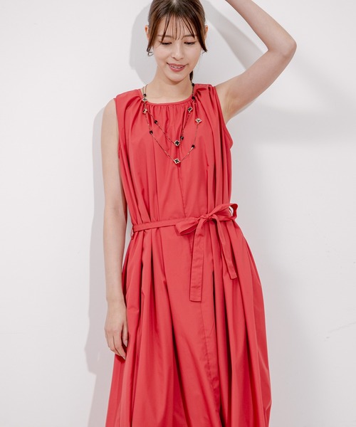 Jayro(ジャイロ)の「布帛Aラインワンピース(ワンピース・レディース・グレー/ベージュ/レンガ・M)」の20枚目の写真