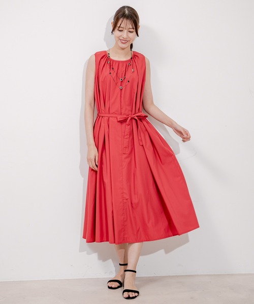 Jayro(ジャイロ)の「布帛Aラインワンピース(ワンピース・レディース・グレー/ベージュ/レンガ・M)」の19枚目の写真