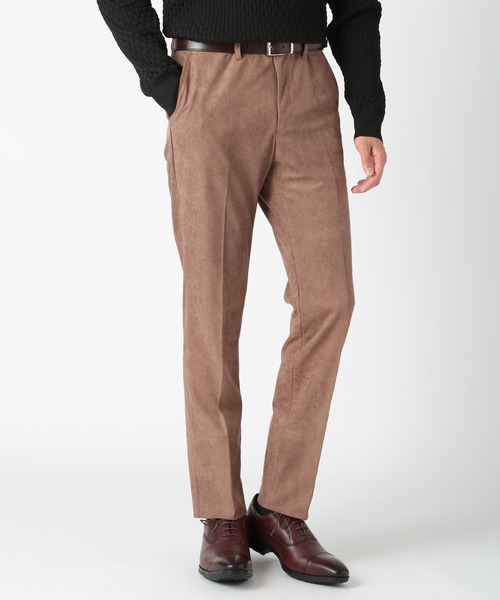 CROWDED CLOSET（クラウデッドクローゼット）の「コマスエードストレッチスラックス（スラックス・メンズ・ネイビー/ブラウン/グレー・02/03）」の2枚目の写真