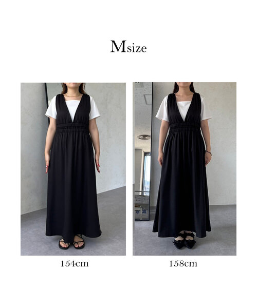 prose verse(プロズヴェール)の「【MOMO】深Vネックバックリボンワンピース(ワンピース・レディース・ブラック・PL/LARGE/MEDIUM/PM)」の2枚目の写真