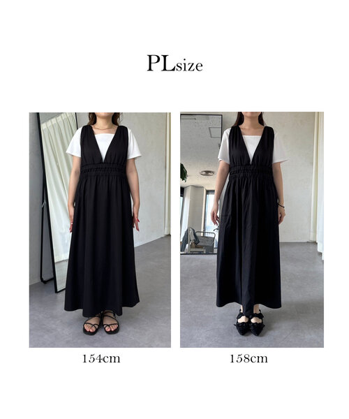 prose verse(プロズヴェール)の「【MOMO】深Vネックバックリボンワンピース(ワンピース・レディース・ブラック・PL/LARGE/MEDIUM/PM)」の5枚目の写真