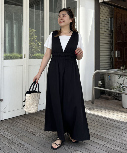 prose verse(プロズヴェール)の「【MOMO】深Vネックバックリボンワンピース(ワンピース・レディース・ブラック・PL/LARGE/MEDIUM/PM)」の22枚目の写真