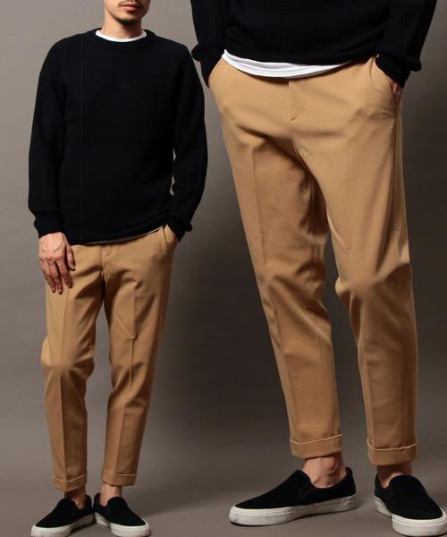 BEAUTY&YOUTH UNITED ARROWS(ビューティーアンドユースユナイテッドアローズ)の「BY ジャージー ツイル アンクルパンツ◆(その他パンツ・メンズ・ブラック/ベージュ/ネイビー・SMALL/MEDIUM/X-LARGE/LARGE)」の1枚目の写真