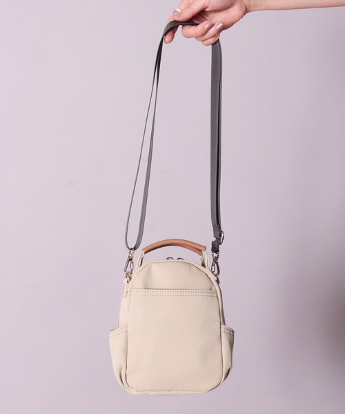 anello(アネロ)の「(LF)【anello】4ポケット ハンドル付き 2WAY ナノ ショルダーバッグ(ショルダーバッグ・レディース・ベージュ/グレー/ブラック/ブルーグレー/スモークピンク・ONE SIZE)」の22枚目の写真