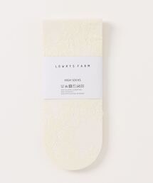 LOWRYS FARM | レースハイソックス　 128527(ソックス/靴下)