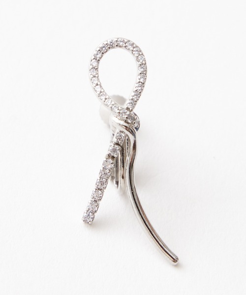 AIMER（エメ）の「リボンモチーフイヤリング（イヤリング・レディース・シルバー/ゴールド・FREE）」の6枚目の写真