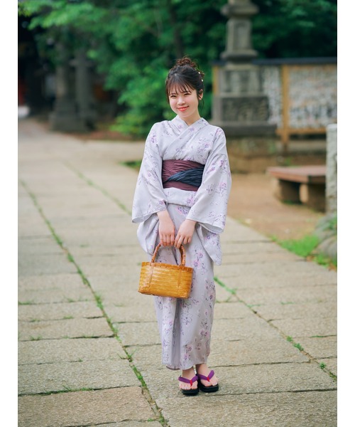 COHINA YUKATA SET 桔梗【低身長・小柄女性】