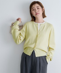 クルーネックベーシックニットカーディガン