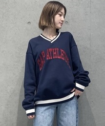 GAP（ギャップ）の「Gap Athleticロゴ Vネックスウェット・トレーナー(ユニセックス)（スウェット・メンズ）」