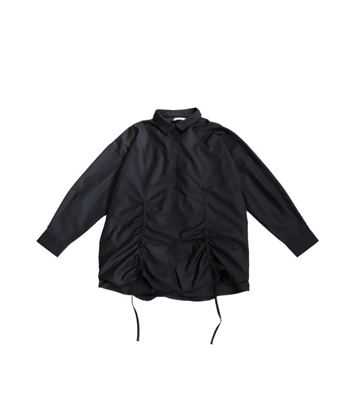 antiqua（アンティカ）の「ドロストギャザーシャツ（シャツ/ブラウス・レディース・ブラック・ONE SIZE）」の17枚目の写真