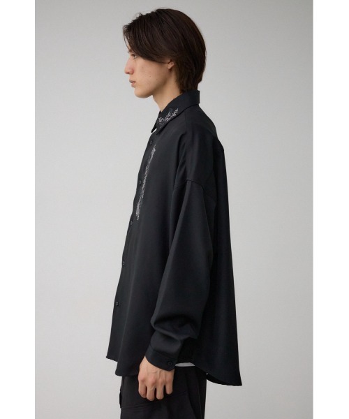 AZUL by moussy（アズールバイマウジー）の「グラデーション刺繍長袖シャツ（シャツ/ブラウス・メンズ・ブラック/オフホワイト/ダークグリーン・FREE）」の20枚目の写真