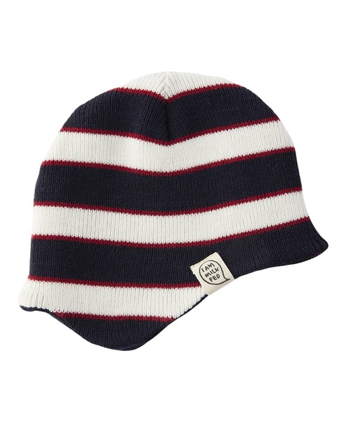 MILKFED.（ミルクフェド）の「STRIPED KNIT CAP（ニットキャップ/ビーニー・レディース・ピンク/ネイビー/ライトブルー・ONE SIZE）」の7枚目の写真