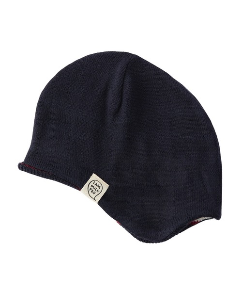 MILKFED.（ミルクフェド）の「STRIPED KNIT CAP（ニットキャップ/ビーニー・レディース・ピンク/ネイビー/ライトブルー・ONE SIZE）」の8枚目の写真