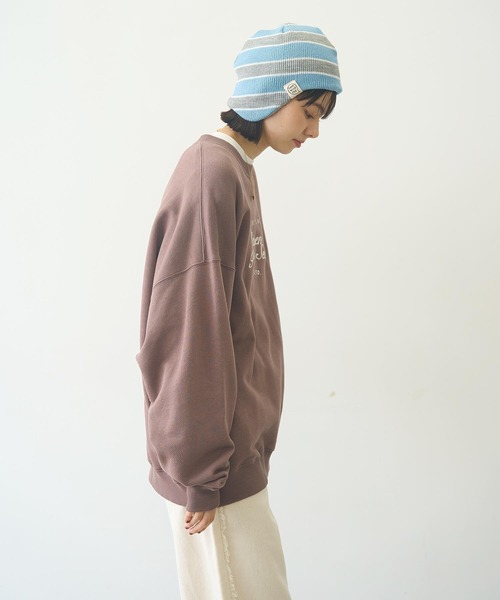 MILKFED.（ミルクフェド）の「STRIPED KNIT CAP（ニットキャップ/ビーニー・レディース・ピンク/ネイビー/ライトブルー・ONE SIZE）」の18枚目の写真