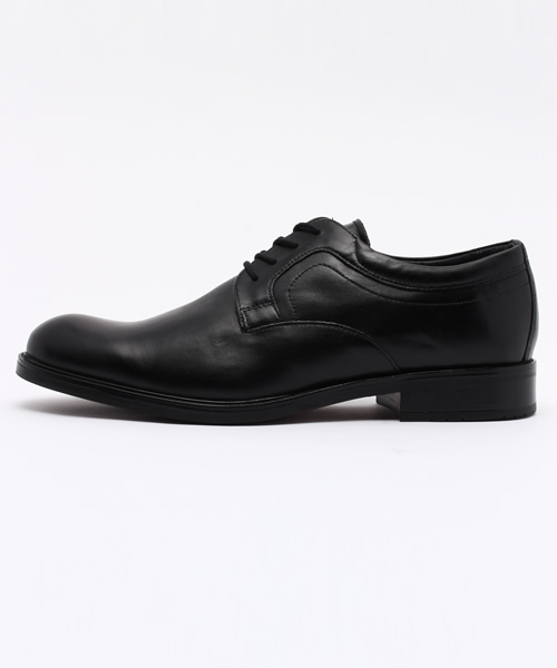 未使用級 ステファノロッシ レザー プレーントゥシューズ 革靴 ブラック STEFANO ROSSI ステファノロッシ PLAIN TOE プレーントゥ